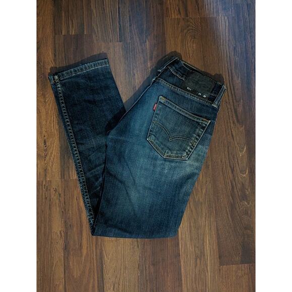 Levis 511 Mens Jeans Size 29 Slim Fit Straight Leg Denim Distressed Cotton 29x30 - Picture 1 of 6